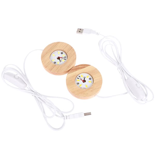 Tre LED-lys Dispaly Base Nattlampe i tre LED-lys warm white