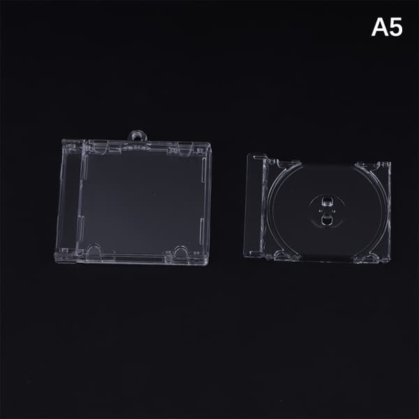 Tomt album Mini CD-fodral Nyckelring CD-spelare Nyckelring DIY Ryggsäck A5