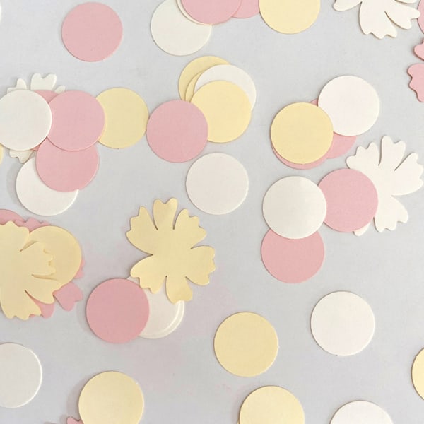 100 kpl/pakkaus Värikäs Konfetti Pink Dots Flower Throw Party Deco A
