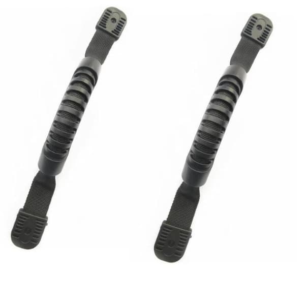 Kajakkbærehåndtak Sklisikkert grep Kraftig nylonstropp Black 2PCS