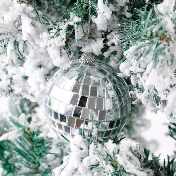Juleballpynt 2-8cm Mini Disco Speilball Jul A4