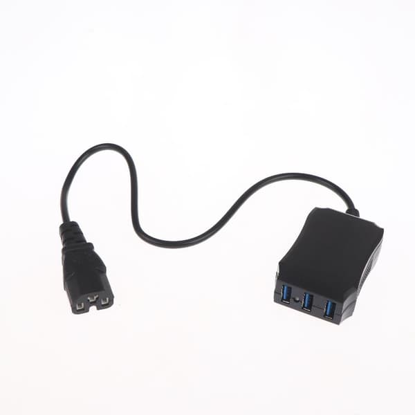 1 stk 18W 12-120V USB-konverter 5V3A hurtigoplader til telefoner og