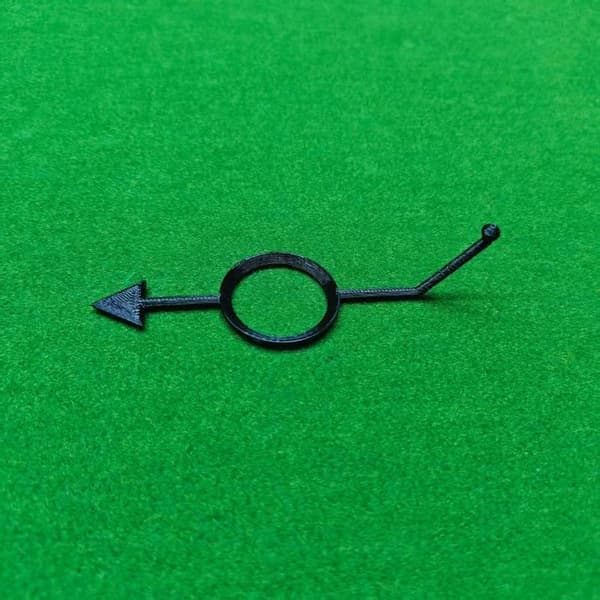 5 stk. Pool Billard Hjælp Træning Sigteguide Kugleposition Markør White 5PCS