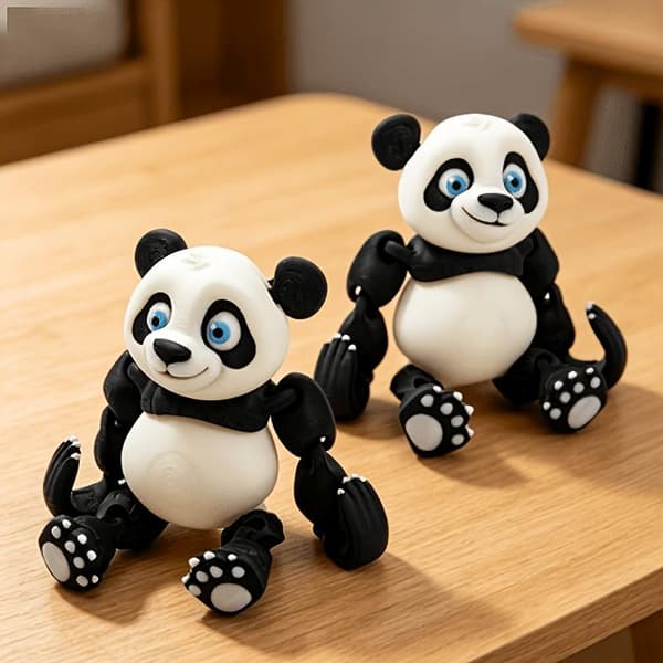 3D-tulostussimulaatio Panda-lelupatsas Liikkuva työpöytä O
