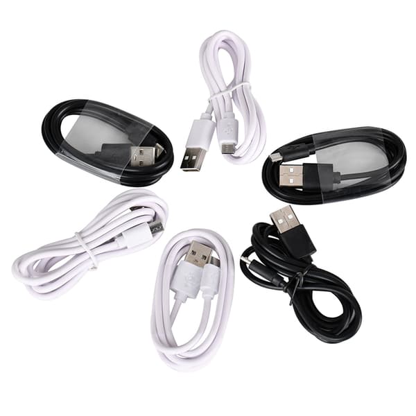 30 cm:n USB latauskaapeli matkapuhelinjohto Android Bluethood-c:lle Black