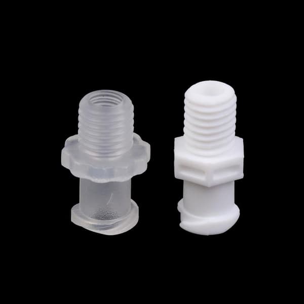 Luer-gjenge 1/4-28UNF M6 M5 Adapter PP Plast Luftventil Rør C A2