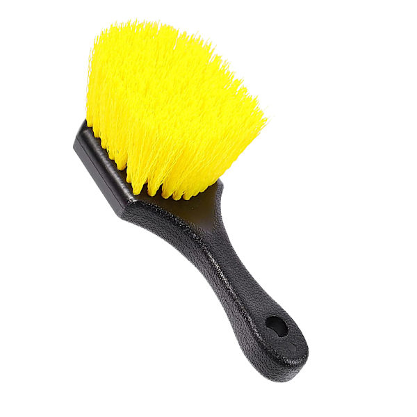 Pyörä- ja rengasharja auton vanteille ja kaikille ulkopinnoille Pehmeä Br Yellow