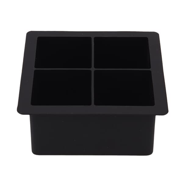 Jättiläinen silikoni Ice Cube Square Jumbo King Size iso musta mould