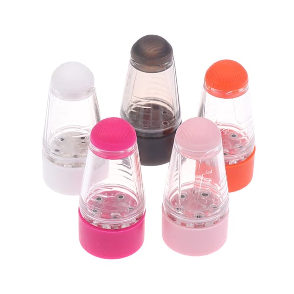 6ML Hårbottenapplikator Flytande Hårväxtkam Serumolja Pink