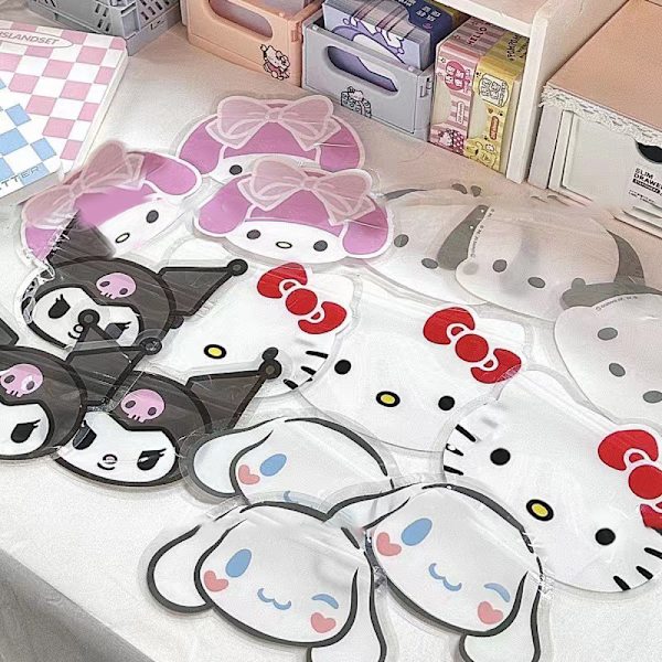 10 stk Transparent Ziplock Bag HelloKitty Kuromi Konserveringsmiddel Ba Red