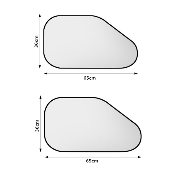 Vindskjermsolskjermer Sammenleggbar bilfrontvindusolskjerm for Mos 1pc rear window