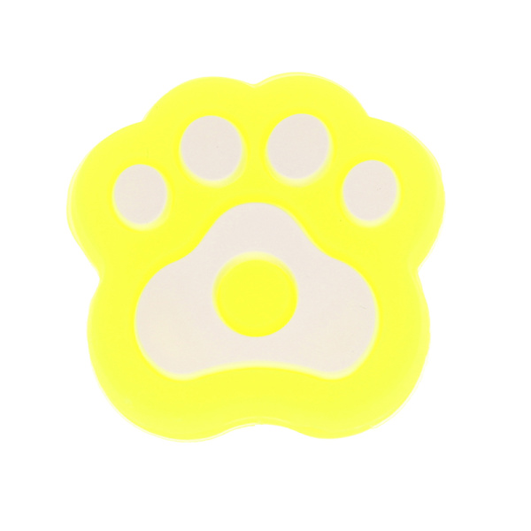 1 stk Cat Paw Shape Tennisracket Vibrasjonsdempere Silikon A Fluorescence green