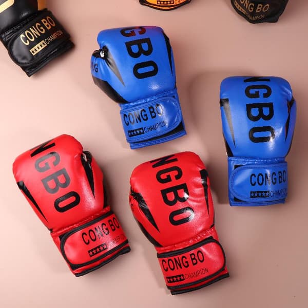Boksetrening Sparringhansker Barn Muay Thai Punching Karate Black