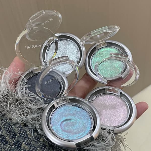 Missfärgning Diamant Glitter Monokrom Ögonskuggspalett Pärla A4