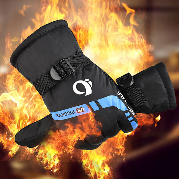 Menn Vanntette Vinter Sykkel Varme Hansker For Riding Motorsykkel 3(Blue)