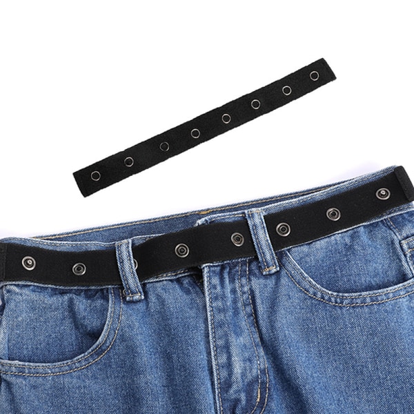 Bälte för kvinnor Spännefritt elastiskt osynligt jeansbälte utan