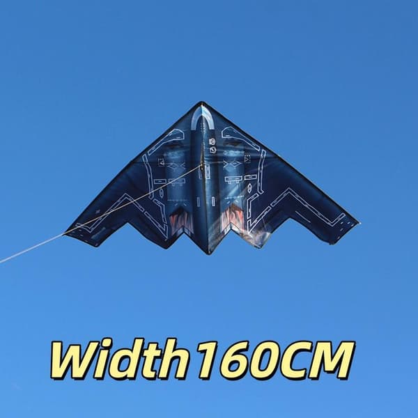 Stor flygplansdrake flygleksaker bombplan drake nylon tyg barn R With 100M WireBoard