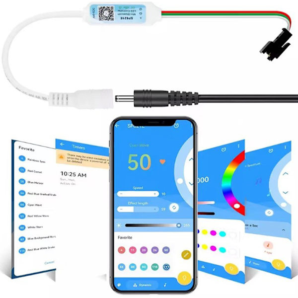 SP621E Mini Bluetooth RGB Controller För LED Strip Light Contr