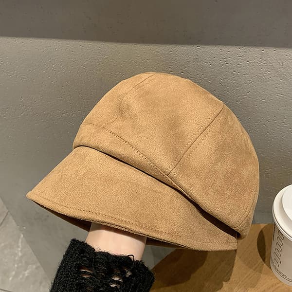 Retro farve Kvinder ruskind Baskerhat Efterår Vinter Sloughy Fisherm Khaki