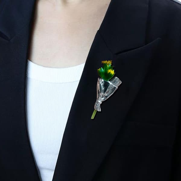 Blomsterindsats Broche Metal Grennåle B