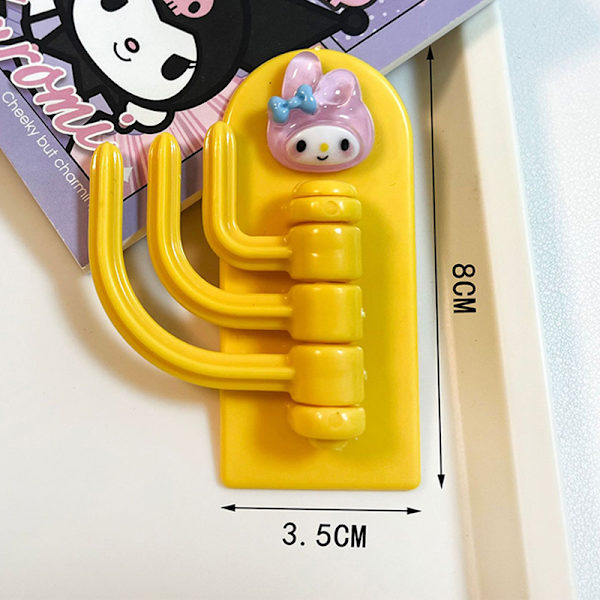 Sanrio No Punching Krok Roterbar Veggmontert Oppbevaringsstativ Kur A2