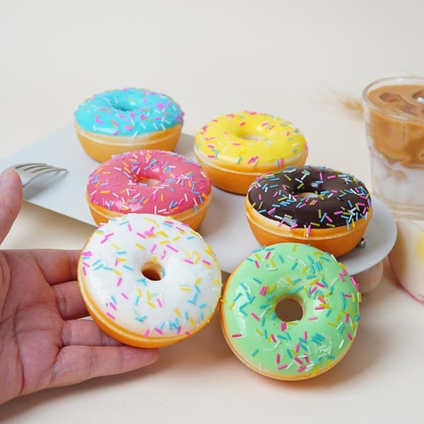 Simulert Donut Fidget-leketøy Kake Dekompresjonsleketøy Chocolate