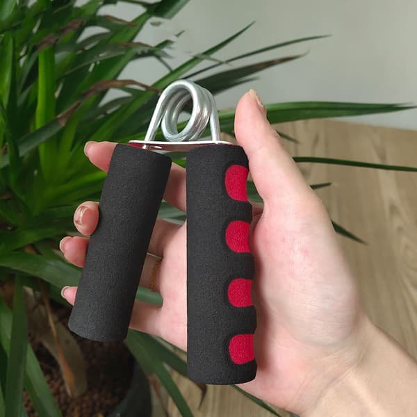 Justerbar Gym Handled Strength Exerciser Hand Grip Strengthener Gray
