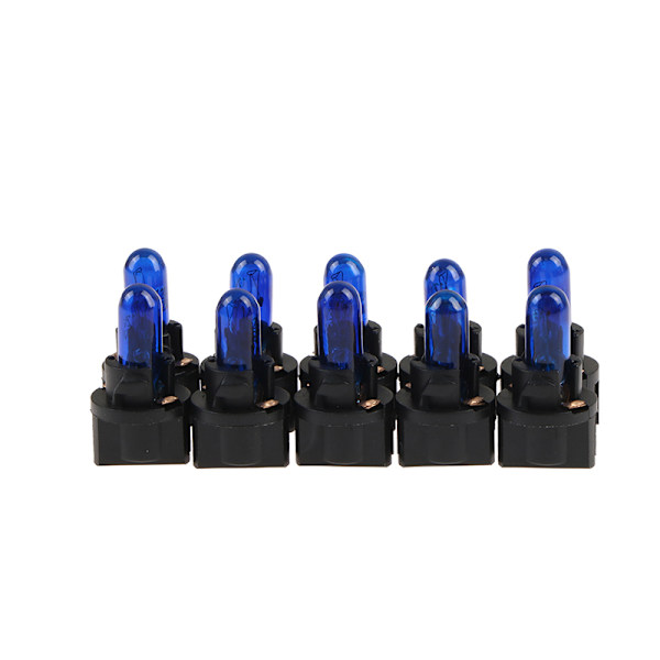 10 kpl T5 T6.5 led polttimo W1.2W auton sisävalot kojelauta Blue
