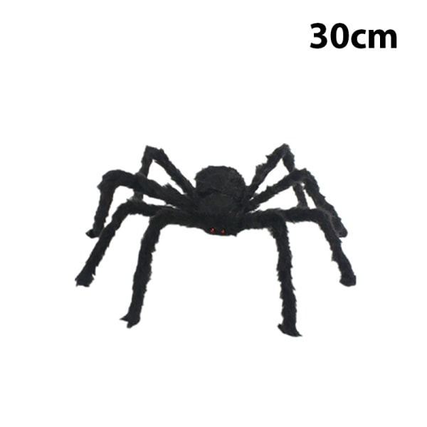 30/50cm/75cm Big Black Plush Spider Halloween Party Decorations 30cm