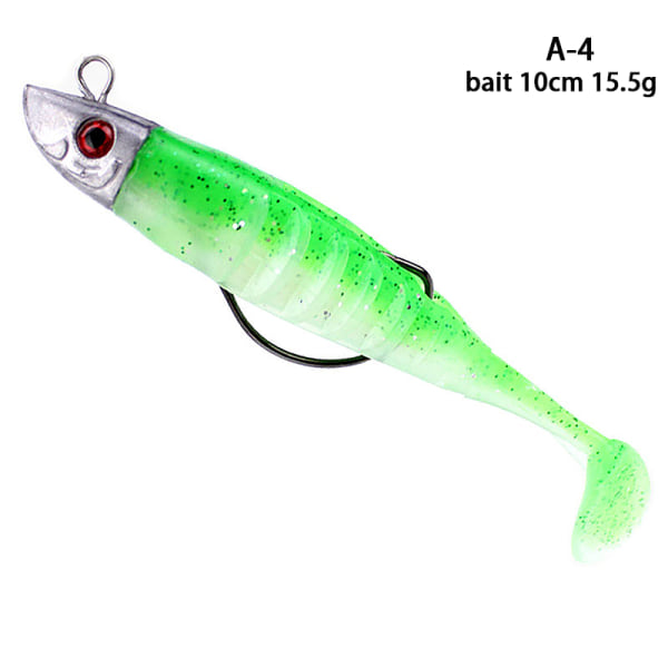 Dobbeltfarvet blyhoved Blødt T-hale fiskeagn 13cm26g/10cm15.5g C 5 13cm 26g