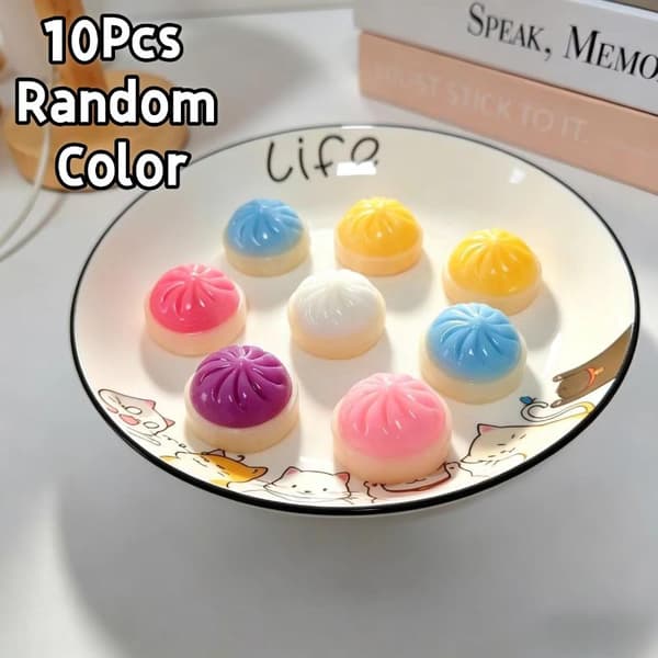 5/10 kpl Mini Dumpling -lelut hitaasti nousevat pehmeät 10PCS