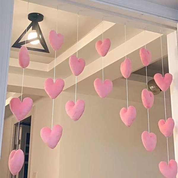Romantisk hjärtformad gardinhänge A