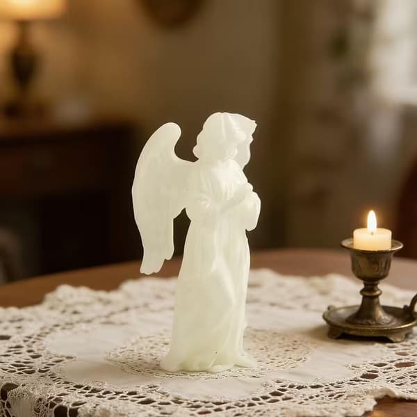 Glød i mørket e Fe Pige Engel Figur Fredfyldte Bøn Engle 1pc