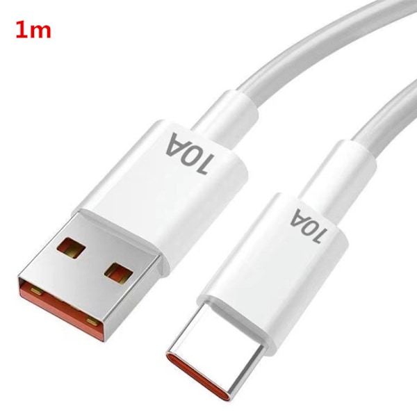 120 W 10 A USB Type C USB -kaapeli Super Fast Charing Line Mobilille 25cm