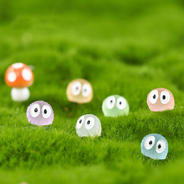 5 Stk Lysende Små Sorte Briketter Dukke Micro Landscape Dollh
