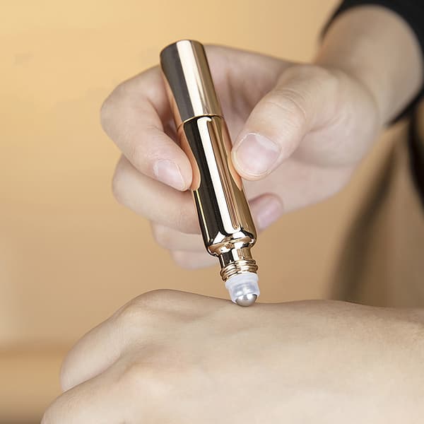 Påfyllbar Dual-End Multi-Purpose Parfyme Rollerflaske Spray B A1