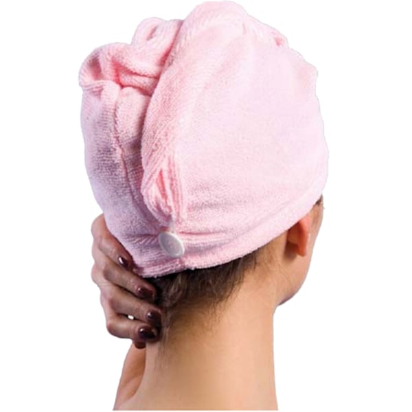 Mikrofiber Hår Wrap Håndklæde Tørring Bad Spa Hoved Cap Turban Twis