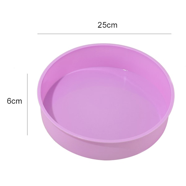Rund form silikon tårta bakform DIY mousse fondant Cy 25cm