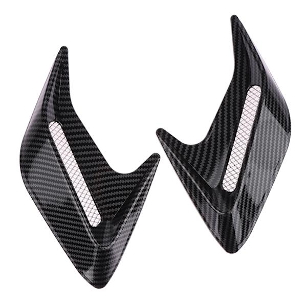 Carbon Fiber Car Shark Gills Emulering Vent Side Luftinntak hette E