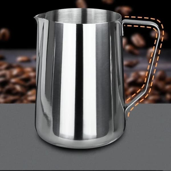 500/700/1000 ml Målebeger i rustfritt stål med graderinger Silver A