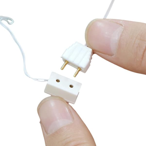 4 stk. 1/12 dukkehus dekorativ lampe transformer stikforbindelse A1