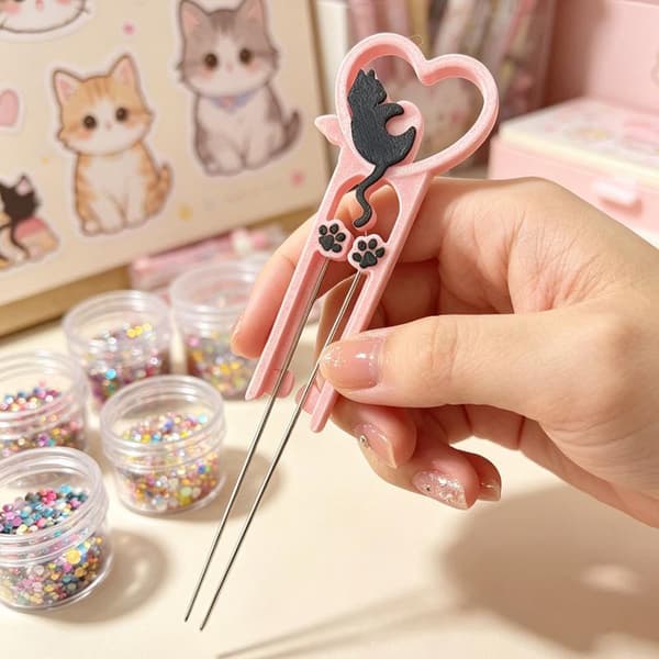 3D-printet killing Perler Bead Pincet Håndlavet Multifun Colla A3