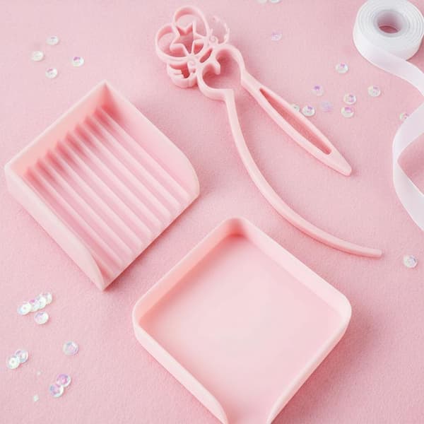 2,6 mm minipärlor plockbricka resistent Perler pärlverktyg K Pink