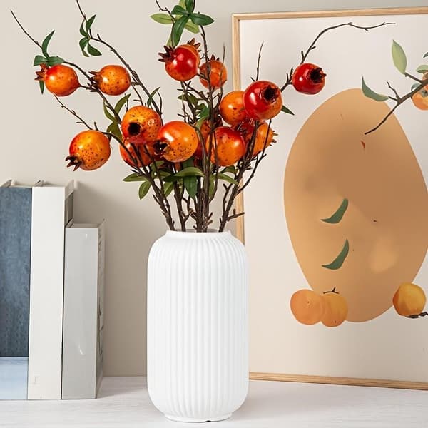 Randig vas för blommor prydnad dekorativ vas för inomhusbruk S
