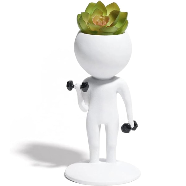 Sporting Succulents Potted s Resin White Doll Pot Ilmakarsiminen C