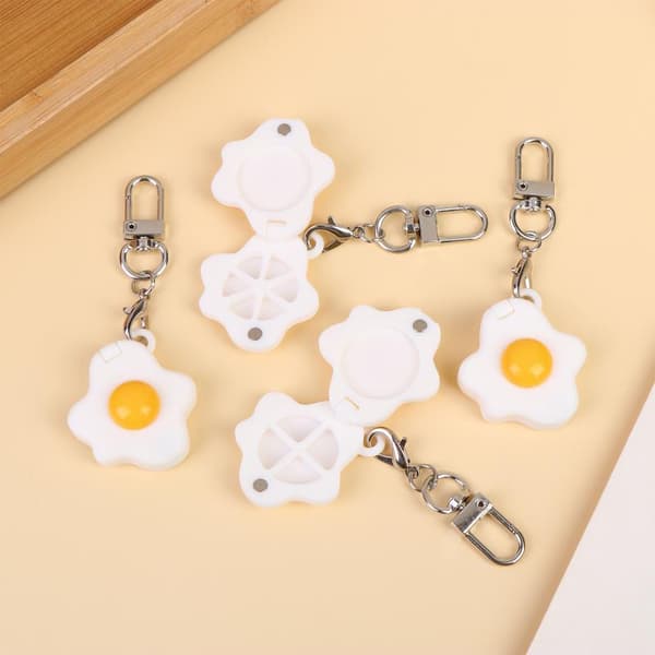 Bærbar tom akvarelpalet e Poached Egg Styling Nøglering 24grids 0.48ml each