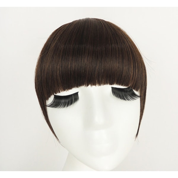 Fringe Clip In On Bangs Straight Hair Extensions nature balck