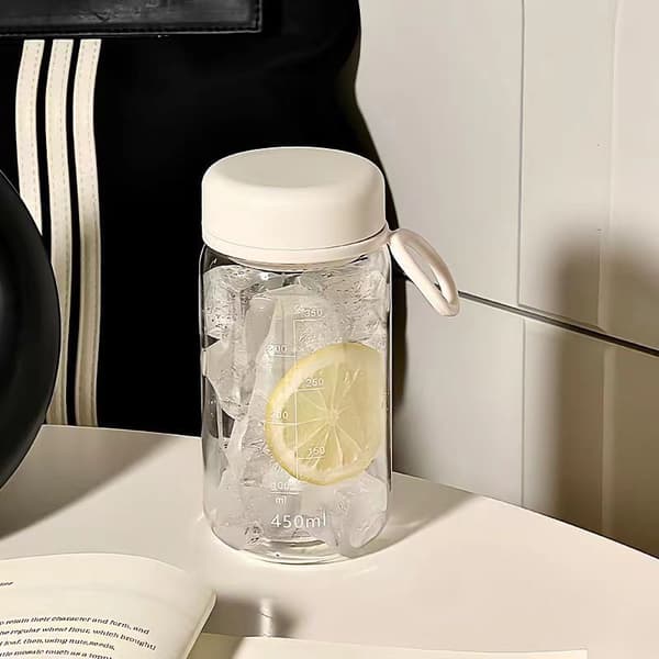 450 ml plastvattenflaska läckagesäker bärbar vattenkopp tekopp A1