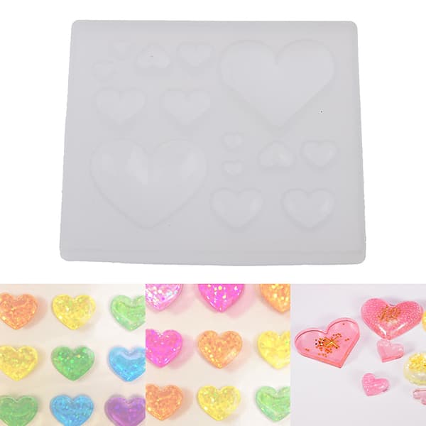 Candy Heart Form Sortiment Resin Cabochon Making