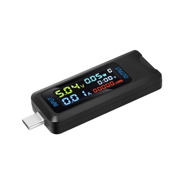 High End 10-i-1 USB Type C Voltmeter Amperemeter Kapasitetstester D USB